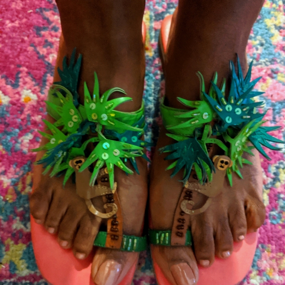 Tropical theme Sandals - Picture 6 of 6